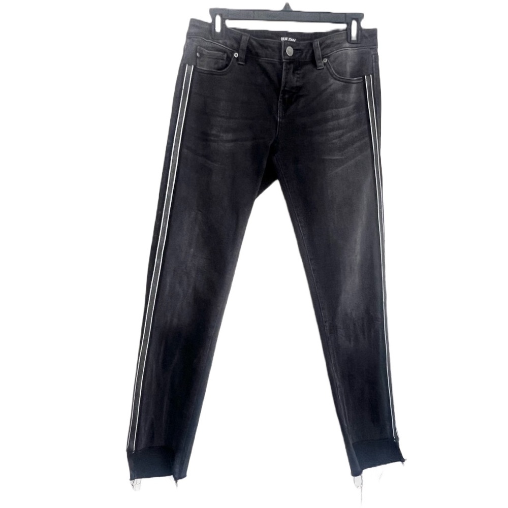 Dear John Light Black Stripe Step Hem Joyrich Jeans